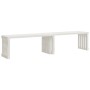Banco de jardín extensible madera pino blanco 212,5x40,5x45 cm by vidaXL, garden benches - Ref: Foro24-832526, Price: 118,41 ...