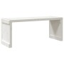Ausziehbare Gartenbank aus weißem Kiefernholz 212,5x40,5x45 cm von vidaXL, Gartenbänke - Ref: Foro24-832526, Preis: 118,41 €,...