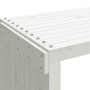 Ausziehbare Gartenbank aus weißem Kiefernholz 212,5x40,5x45 cm von vidaXL, Gartenbänke - Ref: Foro24-832526, Preis: 118,41 €,...
