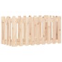 Arriate elevado jardín con valla madera maciza pino 100x50x50cm by vidaXL, Pots and planters - Ref: Foro24-832477, Price: 35,...