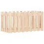 Arriate elevado jardín con valla madera maciza pino 100x50x50cm by vidaXL, Pots and planters - Ref: Foro24-832477, Price: 35,...