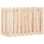 Arriate elevado jardín con valla madera maciza pino 100x50x70cm de vidaXL, Maceteros y jardineras - Ref: Foro24-832482, Preci...