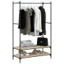 Garderobe mit Regalen aus Sonoma-Eichen-Ingenieurholz. von vidaXL, Kommoden-Organizer und Bar-Kleiderbügel - Ref: Foro24-8342...