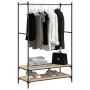 Perchero con estantes madera de ingeniería roble Sonoma by vidaXL, Dresser Organizers and Bar Hangers - Ref: Foro24-834201, P...