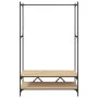 Garderobe mit Regalen aus Sonoma-Eichen-Ingenieurholz. von vidaXL, Kommoden-Organizer und Bar-Kleiderbügel - Ref: Foro24-8342...