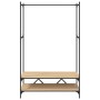Perchero con estantes madera de ingeniería roble Sonoma by vidaXL, Dresser Organizers and Bar Hangers - Ref: Foro24-834201, P...