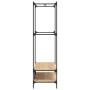 Perchero con estantes madera de ingeniería roble Sonoma by vidaXL, Dresser Organizers and Bar Hangers - Ref: Foro24-834201, P...