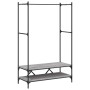Perchero con estantes madera de ingeniería Sonoma gris by vidaXL, Dresser Organizers and Bar Hangers - Ref: Foro24-834203, Pr...