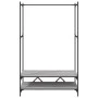 Perchero con estantes madera de ingeniería Sonoma gris by vidaXL, Dresser Organizers and Bar Hangers - Ref: Foro24-834203, Pr...