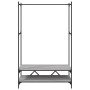 Perchero con estantes madera de ingeniería Sonoma gris by vidaXL, Dresser Organizers and Bar Hangers - Ref: Foro24-834203, Pr...