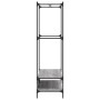 Perchero con estantes madera de ingeniería Sonoma gris by vidaXL, Dresser Organizers and Bar Hangers - Ref: Foro24-834203, Pr...