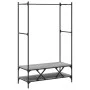 Perchero con estantes madera de ingeniería Sonoma gris by vidaXL, Dresser Organizers and Bar Hangers - Ref: Foro24-834203, Pr...