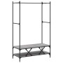 Perchero con estantes madera de ingeniería Sonoma gris by vidaXL, Dresser Organizers and Bar Hangers - Ref: Foro24-834203, Pr...