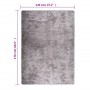 Alfombra lavable antideslizante gris 120x170 cm de vidaXL, Alfombras - Ref: Foro24-373992, Precio: 39,77 €