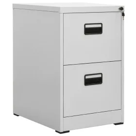 Gray steel filing cabinet 46x62x72.5 cm by vidaXL, Filing cabinets - Ref: Foro24-336271, Price: 154,07 €, Discount: %