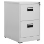 Gray steel filing cabinet 46x62x72.5 cm by vidaXL, Filing cabinets - Ref: Foro24-336271, Price: 156,68 €, Discount: %