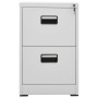 Aktenschrank aus grauem Stahl, 46 x 62 x 72,5 cm von vidaXL, Aktenschränke - Ref: Foro24-336271, Preis: 156,79 €, Rabatt: %
