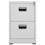 Aktenschrank aus grauem Stahl, 46 x 62 x 72,5 cm von vidaXL, Aktenschränke - Ref: Foro24-336271, Preis: 156,79 €, Rabatt: %