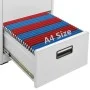 Aktenschrank aus grauem Stahl, 46 x 62 x 72,5 cm von vidaXL, Aktenschränke - Ref: Foro24-336271, Preis: 156,79 €, Rabatt: %
