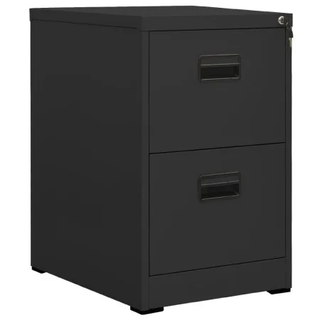 Aktenschrank aus anthrazitfarbenem Stahl, 46 x 62 x 72,5 cm von vidaXL, Aktenschränke - Ref: Foro24-336273, Preis: 130,73 €, ...