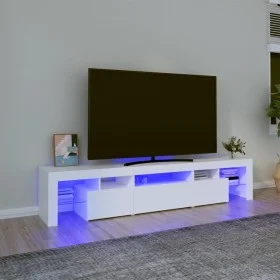 TV-Schrank mit LED-Leuchten weiß 200x36,5x40 cm von vidaXL, TV-Möbel - Ref: Foro24-3152810, Preis: 157,24 €, Rabatt: %