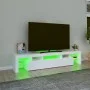 TV-Schrank mit LED-Leuchten weiß 200x36,5x40 cm von vidaXL, TV-Möbel - Ref: Foro24-3152810, Preis: 157,24 €, Rabatt: %