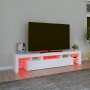 TV-Schrank mit LED-Leuchten weiß 200x36,5x40 cm von vidaXL, TV-Möbel - Ref: Foro24-3152810, Preis: 146,91 €, Rabatt: %