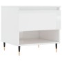 Glossy white engineered wood coffee table 50x46x50 cm by vidaXL, Coffee table - Ref: Foro24-830896, Price: 43,98 €, Discount: %