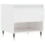 Glossy white engineered wood coffee table 50x46x50 cm by vidaXL, Coffee table - Ref: Foro24-830896, Price: 43,55 €, Discount: %