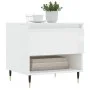 Glossy white engineered wood coffee table 50x46x50 cm by vidaXL, Coffee table - Ref: Foro24-830896, Price: 43,55 €, Discount: %