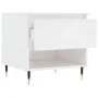 Glossy white engineered wood coffee table 50x46x50 cm by vidaXL, Coffee table - Ref: Foro24-830896, Price: 43,55 €, Discount: %