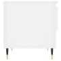 Glossy white engineered wood coffee table 50x46x50 cm by vidaXL, Coffee table - Ref: Foro24-830896, Price: 43,98 €, Discount: %