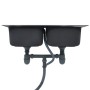 Doppelbeckenspüle mit Edelstahlsieb und Siphon von vidaXL, Sinkt - Ref: Foro24-145074, Preis: 143,51 €, Rabatt: %