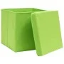 Storage boxes with lids 10 pcs green 28x28x28 cm by vidaXL, Storage baskets - Ref: Foro24-325230, Price: 60,17 €, Discount: %