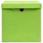 Storage boxes with lids 10 pcs green 28x28x28 cm by vidaXL, Storage baskets - Ref: Foro24-325230, Price: 60,17 €, Discount: %