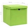 Storage boxes with lids 10 pcs green 28x28x28 cm by vidaXL, Storage baskets - Ref: Foro24-325230, Price: 60,17 €, Discount: %