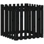 Fence design planter solid black pine wood 70x70x70 cm by vidaXL, Pots and planters - Ref: Foro24-832464, Price: 47,67 €, Dis...