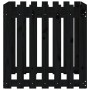Fence design planter solid black pine wood 70x70x70 cm by vidaXL, Pots and planters - Ref: Foro24-832464, Price: 47,67 €, Dis...