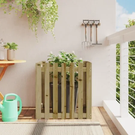 Fence design planter impregnated pine wood 70x70x70 cm by vidaXL, Pots and planters - Ref: Foro24-832466, Price: 42,81 €, Dis...