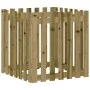 Fence design planter impregnated pine wood 70x70x70 cm by vidaXL, Pots and planters - Ref: Foro24-832466, Price: 42,81 €, Dis...