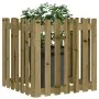Fence design planter impregnated pine wood 70x70x70 cm by vidaXL, Pots and planters - Ref: Foro24-832466, Price: 42,81 €, Dis...