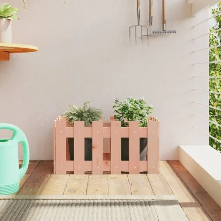Planter with Douglas solid wood fence design 60x30x30 cm by vidaXL, Pots and planters - Ref: Foro24-832470, Price: 22,05 €, D...