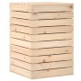 Wäschekorb aus massivem Kiefernholz 44x44x66 cm von vidaXL, Wäschekörbe - Ref: Foro24-832317, Preis: 85,93 €, Rabatt: %