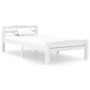 Solid pine wood bed frame, white, 100x200 cm by vidaXL, Beds and slatted bases - Ref: Foro24-322069, Price: 145,79 €, Discoun...