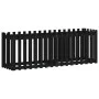 Raised garden bed with black pine wood fence 200x50x70cm by vidaXL, Pots and planters - Ref: Foro24-832514, Price: 75,52 €, D...