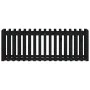 Raised garden bed with black pine wood fence 200x50x70cm by vidaXL, Pots and planters - Ref: Foro24-832514, Price: 75,52 €, D...