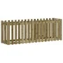 Arriate elevado jardín valla madera impregnada pino 200x50x70cm de vidaXL, Maceteros y jardineras - Ref: Foro24-832516, Preci...