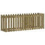 Raised garden bed fence impregnated pine wood 200x50x70cm by vidaXL, Pots and planters - Ref: Foro24-832516, Price: 70,01 €, ...