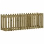 Raised garden bed fence impregnated pine wood 200x50x70cm by vidaXL, Pots and planters - Ref: Foro24-832516, Price: 70,01 €, ...