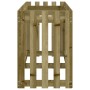 Raised garden bed fence impregnated pine wood 200x50x70cm by vidaXL, Pots and planters - Ref: Foro24-832516, Price: 70,01 €, ...